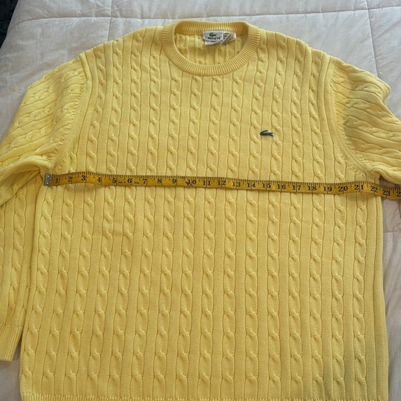 Lacoste 🔥sale🔥designed in France 🇫🇷 great yellow sweater - Picture 4 of 5